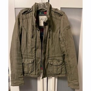 Vintage Abercrombie & Fitch A&F Dark Green Fully Lined Jacket Y2K